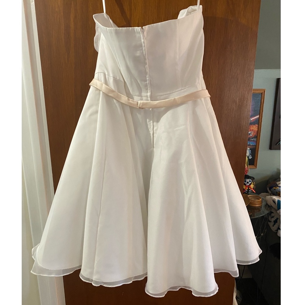 NWT Unique Vintage X Dolly Couture Strapless Tea Length Wedding / Prom Dress - Picture 10 of 16